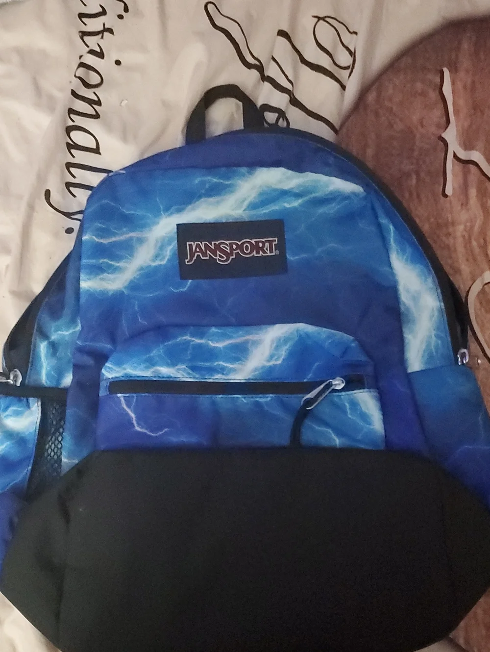 jansport backpack lightning Cool Student The JanSport Cross Town Plus Backpack combines everyday practicality with premium comfort Jansport lighting strike book bag